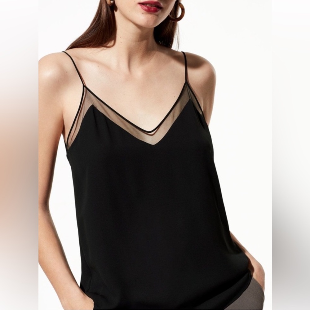 Aritzia Babaton Galen Mesh Trim Camisole